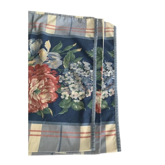 2 Vintage Stevens Allyson Kent KING Pillow Case Pink Floral Cottage Shabby Chic - Picture 4 of 9